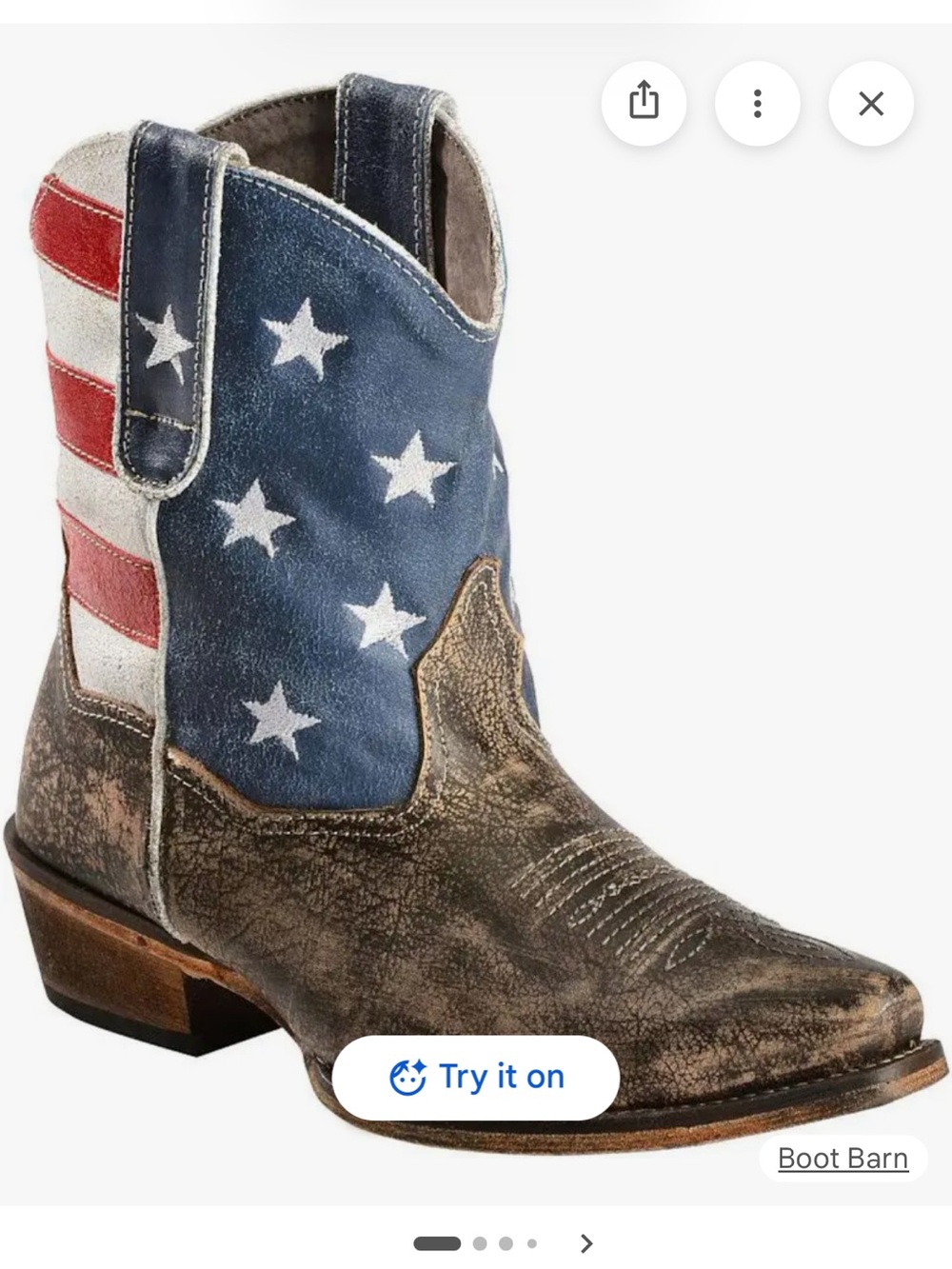 Roper Women's American Beauty Shorty boots